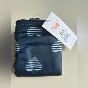 LUG CARGO 1 PC COMPRESSION CUBE HEARTS NAVY NWT